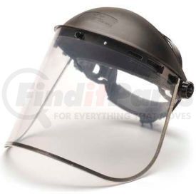 S1040 by PYRAMEX SAFETY GLASSES - Clear-Aluminum Bound Pc Face Shield Only