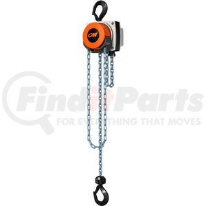 5627A by COLUMBUS MCKINNON - CM Hurricane 360&#176; Hand Chain Hoist, 1 Ton, 15 Ft. Lift