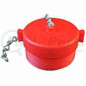 663-252 by MOON AMERICAN INC - Fire Hose Red Hose Plug - 2-1/2 In. NH - Plastic