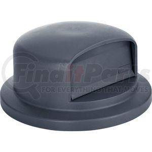 641434GY by GLOBAL INDUSTRIAL - Global Industrial™ Plastic Trash Can Dome Lid - 44 Gallon Gray