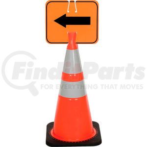 03-550-2WA by CORTINA SAFETY PRODUCTS - Cone Sign - Reversible Arrow - Black on Orange