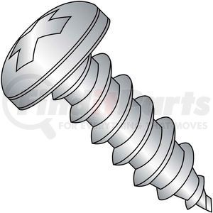 792018 by BRIGHTON-BEST - Self Tapping Screw - #6 x 1/2" - Phillips Pan Head - Type A - FT - 18-8 (A2) SS - Pkg of 1000