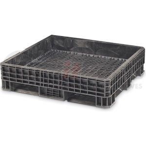HDRS4845-21 BLK by LEWIS-BINS.COM - ORBIS Heavy-Duty Bulkpak Container HDRS4845-21 - 48 x 45 x 24.8 - Fixed Wall Black