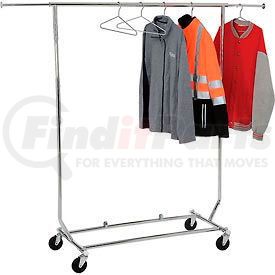 RCS/1 by AMKO DISPLAYS LLC. - Salesman's Collapsible Portable Clothing Rack RCS/1 - Round Tubing - Chrome