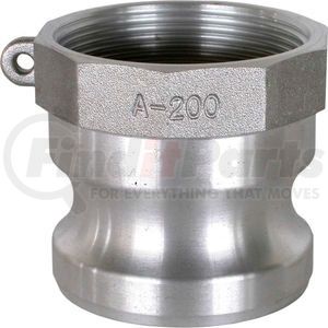 90.390.200 by BE POWER EQUIPMENT - 2" Aluminum Camlock Fitting - Male Coupler x FPT Thread