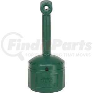 26800G by JUSTRITE - Justrite Smokers Cease Fire Cigarette Butt Receptacle 26800G, 4 Gallon Green