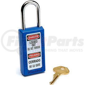 411BLU by MASTER LOCK - Master Lock&#174; Safety 411 Series Zenex&#153; Thermoplastic Padlock, Blue, 411BLU