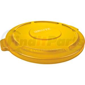 FG263100YEL by RUBBERMAID - Flat Lid For 32 Gallon Round Trash Container - Yellow