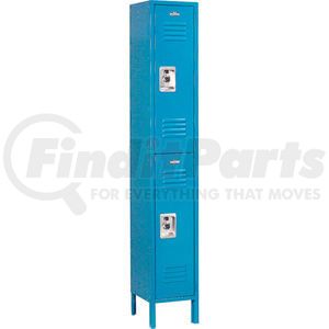 968268BL by GLOBAL INDUSTRIAL - Global Industrial&#153; Infinity&#174; Double Tier 2 Door Locker, 12"Wx18"Dx36"H, Blue, Assembled