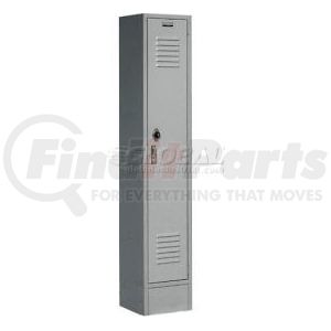 652172GY by GLOBAL INDUSTRIAL - Global Industrial Paramount® Single Tier 1 Door Locker, 15"Wx18"Dx72"H, Gray, Assembled
