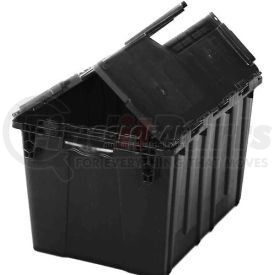 FP182-Black by LEWIS-BINS.COM - ORBIS Flipak&#174; Distribution Container FP182 - 21-7/8 x 15-1/4 x 12-7/8 Recycled Black