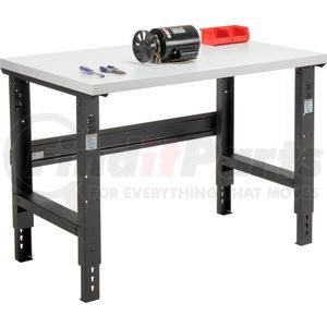 319079 by GLOBAL INDUSTRIAL - Global Industrial&#153; 48x36 Adjustable Height Workbench C-Channel Leg - Laminate Square Edge Black