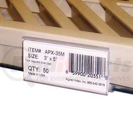 WRM1253 by AIGNER INDEX INC - Wire Shelving (W/ Mats) Label Holder, 3" x 1-5/16", Clear (25 pcs/pkg)