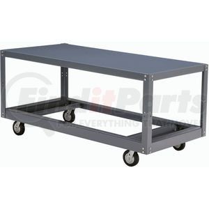 752233 by GLOBAL INDUSTRIAL - Global Industrial&#153; Portable Steel Table, 1 Shelf, 30"Wx60"Lx30"H, 1200 Lbs. Cap.