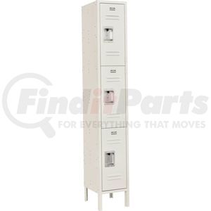 493423TN by GLOBAL INDUSTRIAL - Global Industrial&#153; Infinity&#174; Triple Tier 3 Door Locker, 12"Wx15"Dx24"H, Tan, Assembled