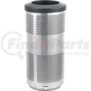 641313SS by GLOBAL INDUSTRIAL - Global Industrial&#153; Perforated Stainless Steel Round Trash Can, 20 Gallon