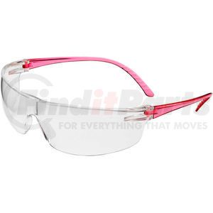SVP208 by NORTH SAFETY - Uvex&#174; SVP208 Safety Glasses, Pink Frame, Clear Lens