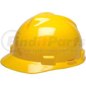 475360 by MSA - MSA V-Gard&#174; Hard Hats, Front Brim, Fas-Trac&#174; Suspension, Yellow, 475360