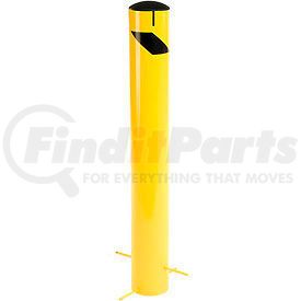 652900G by GLOBAL INDUSTRIAL - Global Industrial™ Steel Bollard W/Removable Plastic Cap & Chain Slots For Underground 5.5x42