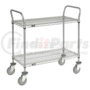 168207 by GLOBAL INDUSTRIAL - Nexel&#174; Utility Cart, 2 Shelf, Nexelate&#174; , 36"L x 18"W x 39"H, Polyurethane Casters