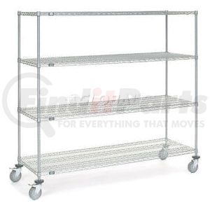 168221 by GLOBAL INDUSTRIAL - Nexel&#174; Chrome Wire Shelf Truck 72x24x69 1200 Pound Capacity