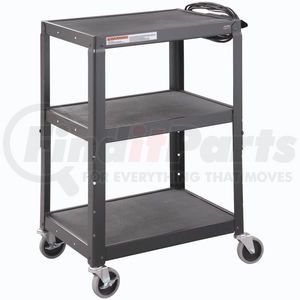 113116 by GLOBAL INDUSTRIAL - Global Industrial™ Steel Audio Visual & Instrument Cart - Black