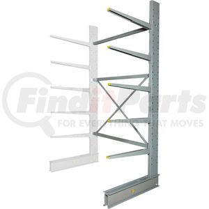 320823A by GLOBAL INDUSTRIAL - Global Industrial&#153; Single Sided HD Add-On Cantilever Rack Unit, 72"W x 50"D x 10'H, No Lip