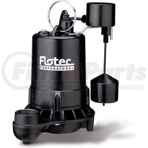 E50VLT by PENTAIR - Flotec Professional Series 1/2 HP Submersible Cast Iron Effluent Pump, Vertical Switch