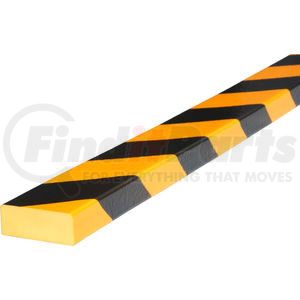 60-6732 by IRONGUARD SAFETY PRODUCTS - Knuffi Surface Bumper Guard, Type D, 39-3/8"L x 2"W, Yellow/Black, 60-6732