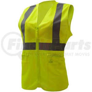 7803-L/XL by GSS SAFETY - GSS Safety 7803, Class 2, Ladies Hi-Vis Safety Vest, Lime, L/XL