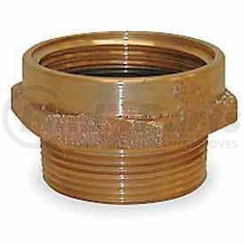 357-1521561 by MOON AMERICAN INC - Fire Hose Female/Male Hose Nipple - 1-1/2 In. NH Female X 1-1/2 In. NPT Male - Brass