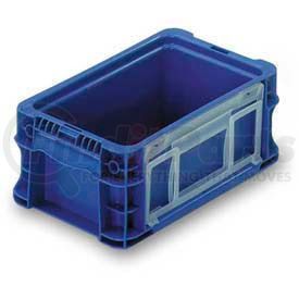 NSO1207-5-BL by LEWIS-BINS.COM - ORBIS Stakpak NSO1207-5 Modular Straight Wall Container, 12"L x 7-13/32"W x 5"H, Blue