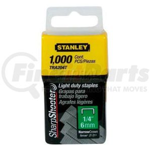 TRA204T by STANLEY - Stanley TRA204T Light Duty Wide Crown Staples 1/4", 1,000 Pack