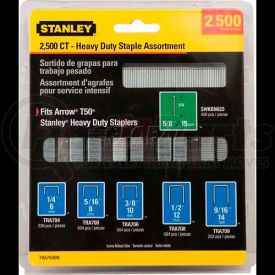 TRA700BN by STANLEY - Stanley TRA700BN Heavy-Duty Narrow Crown Staple & Brad Asst, 2,500 Pk