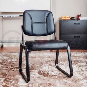 695514 by GLOBAL INDUSTRIAL - Interion&#174; Armless Vinyl Reception Chair 