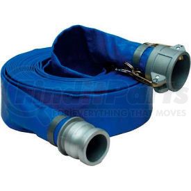 98138047 by APACHE - Apache 98138047 2" x 50' PVC Lay Flat Discharge Hose w/ C x E Aluminum Cam & Groove Fittings