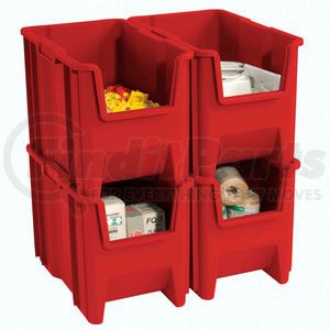 QGH600RD by QUANTUM STORAGE SYSTEMS - Quantum Giant Hopper Bin, 10-7/8"W x 17-1/2"D x 12-1/2"H, Red