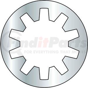 240030 by BRIGHTON-BEST - Internal Tooth Lock Washer - #6 - Steel - Zinc CR+3 - Pkg of 2500 - BBI 240030
