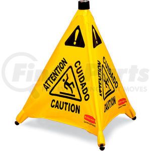 FG9S0000YEL by RUBBERMAID - Rubbermaid Pop-Up Safety Cone 9S00 - Caution - 20"