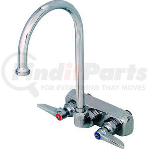 B-1146 by T&S BRASS - T&S Brass B-1146 Workboard Back Mounted Faucet W/ 4" Centers & 133X Swing Gooseneck