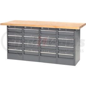 239163 by GLOBAL INDUSTRIAL - Global Industrial&#153; 72"W x 30"D Maple Top 16 Drawer Workbench