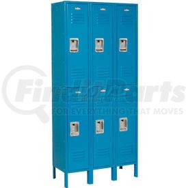 968265BL by GLOBAL INDUSTRIAL - Global Industrial&#153; Infinity&#174; Double Tier 6 Door Locker, 12"Wx12"Dx36"H, Blue, Assembled