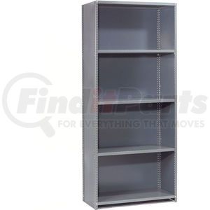 236076A by GLOBAL INDUSTRIAL - Global Industrial&#8482; Steel Shelving 20 Ga 36"Wx30"Dx73"H Closed Clip Style 5 Shelf Starter