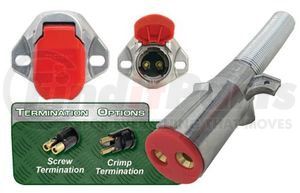 670-21SG by TECTRAN - PLUG 2-WAY  DUAL POLE PLUG W/ SPRING GUARD