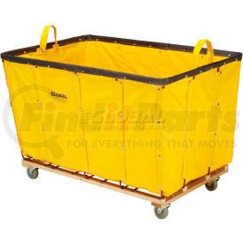 241986YL by GLOBAL INDUSTRIAL - Global Industrial&#153; Basket Bulk Truck, Vinyl, 24 Bushel Capacity, Yellow