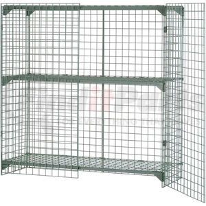 184083 by GLOBAL INDUSTRIAL - Global Industrial&#153; Wire Mesh Security Cage Locker, 36"Wx24"Dx36"H, Gray, Unassembled