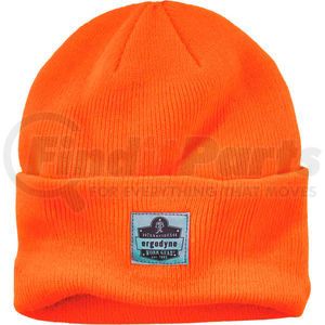 16807 by ERGODYNE - Ergodyne&#174; N-Ferno&#174; 6806 Rib Knit Beanie Hat, Cuffed, Orange