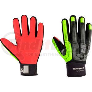 42-612BY/8M by NORTH SAFETY - Rig Dog&#153; 42-612BY/8M Impact Resistant Gloves, ANSI A6 Cut Palm, Slip-On Cuff, Size 8