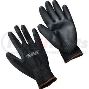 708350L by GLOBAL INDUSTRIAL - Global Industrial&#8482; Flat Polyurethane Coated Gloves, Black/Black, Large, 1-Pair