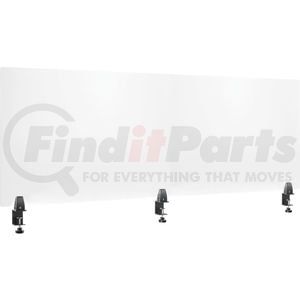 695842 by GLOBAL INDUSTRIAL - Interion® Mounted Clear Desk Divider, 60"W x 24"H